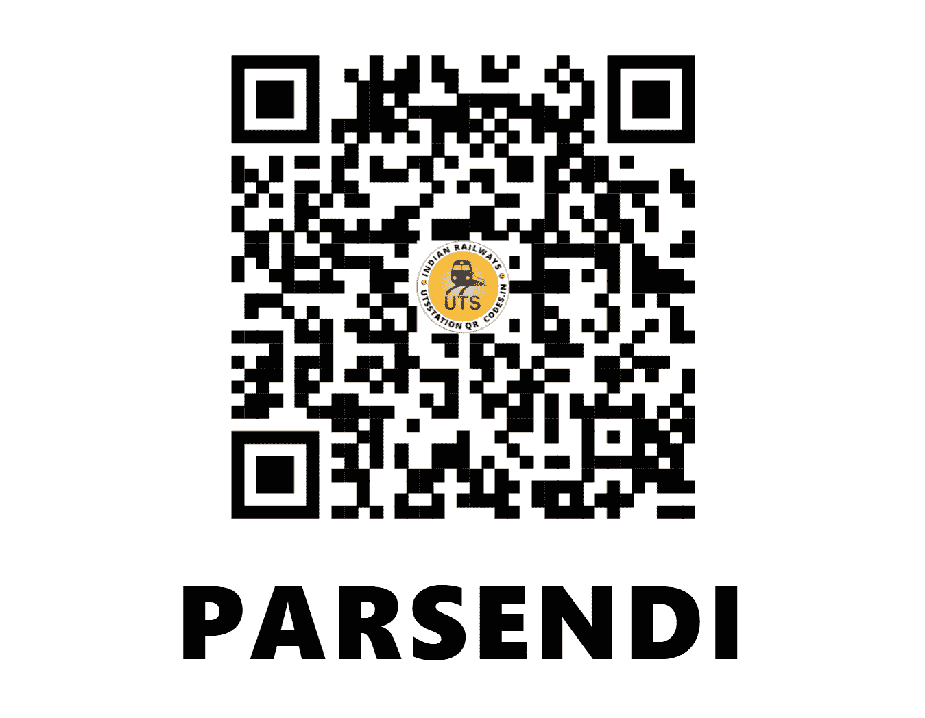 UTS QR Code for PARSENDI - PSN - NE (UTTAR PRADESH)